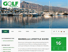 Tablet Screenshot of golfinmarbella.com